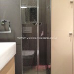 Porte de douche en verre trempé sur mesure